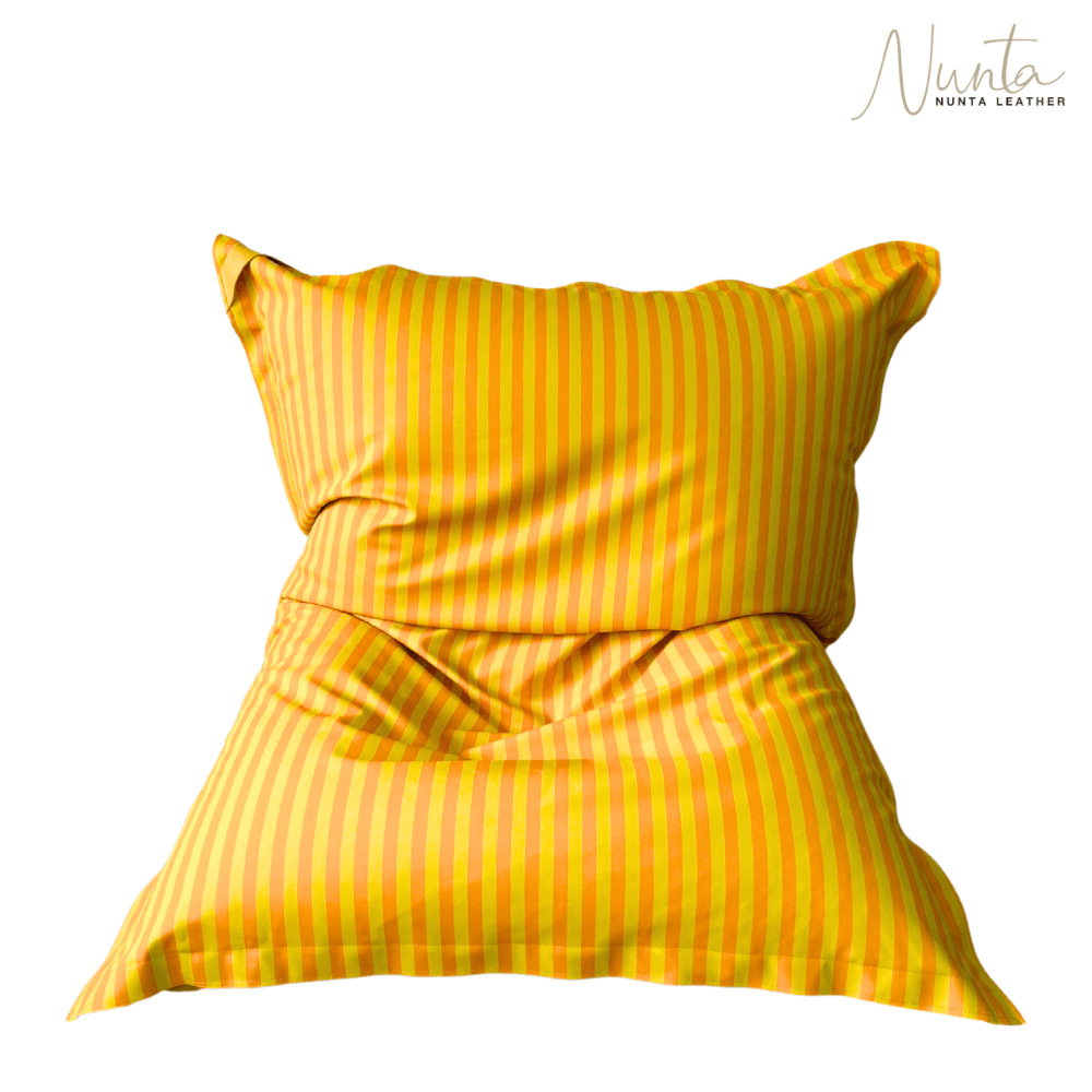 บีนแบค ทรงหมอนยักษ์ NUNTA LEATHER รุ่น SUNKISSED SIZE: XL 135X180CM สีเหลืองเข้ม-เหลืองอ่อน